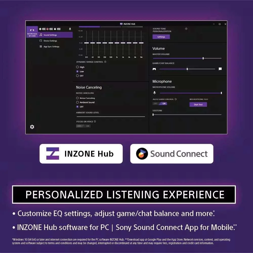 Sony INZONE Buds Truly Wireless Noise Cancelling Gaming Earbuds WF-G700N In-Ear